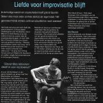 Quentin Stokart article @ Jazzism, november/december 2020