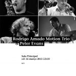 Rodrigo Amado Motion Trio & Peter Evans concert program