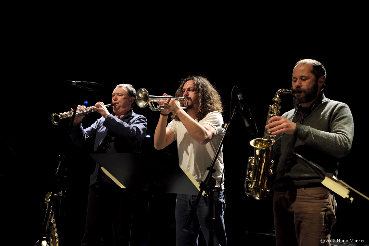 Red Trio & Celebration Band: John Butcher, Luis Vicente & Nuno Torres