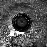 water drain in the courtyard