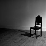 lonely chair on a room