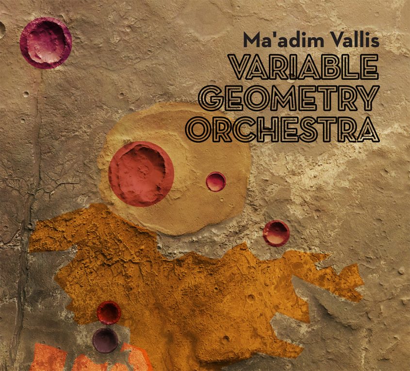 Variable Geometry Orchestra "Ma' adim Vallis" CD sleeve design by Carlos Santos