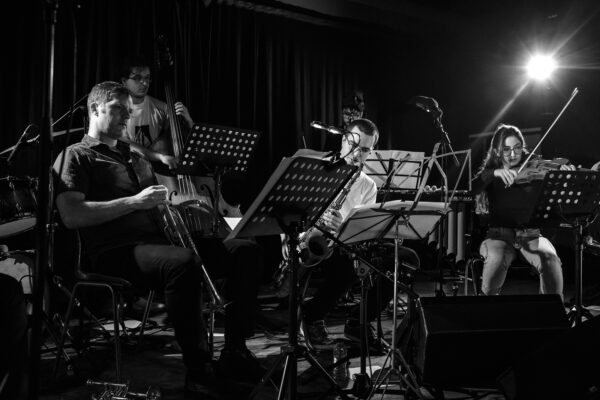 Peter Evans, João Lobo, Bernardo Tinoco, Ângela Flores Baltazar