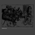 Ernesto Rodrigues + Maria da Rocha + Bruno Parrinha + José Oliveira "Chiaroscuro" CD sleeve drawing by Manuel San-Payo