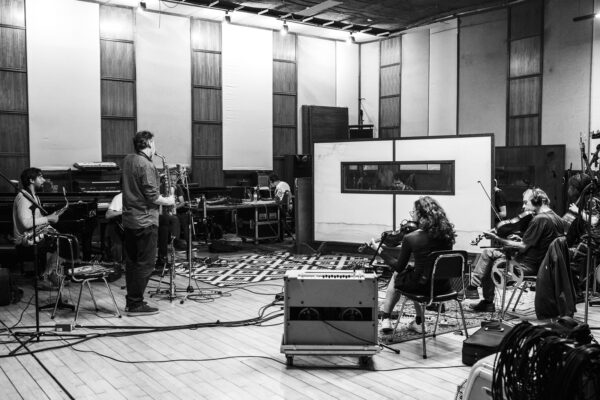 the unit in the recording process