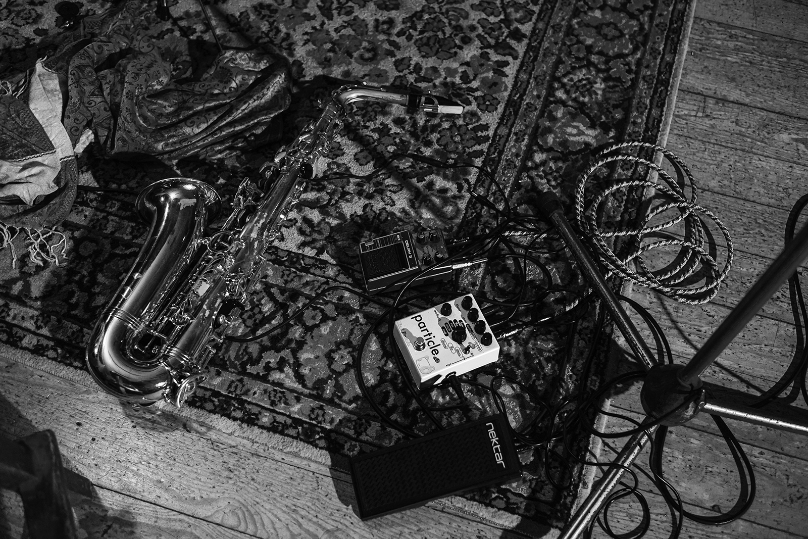 Guilherme Rodrigues sax and tools